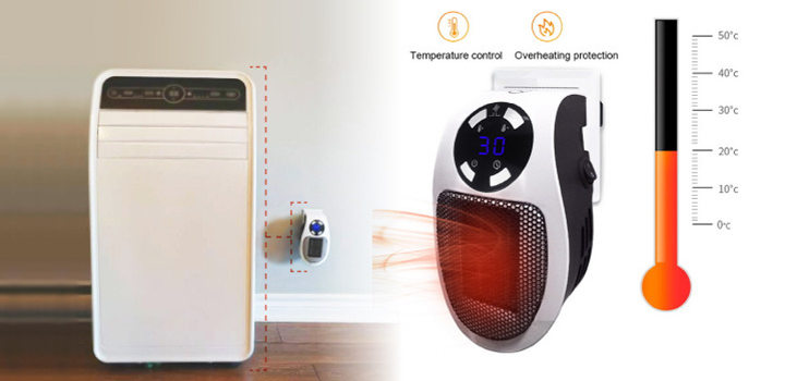 Cozy Heat Tech collage vs old bulky heater